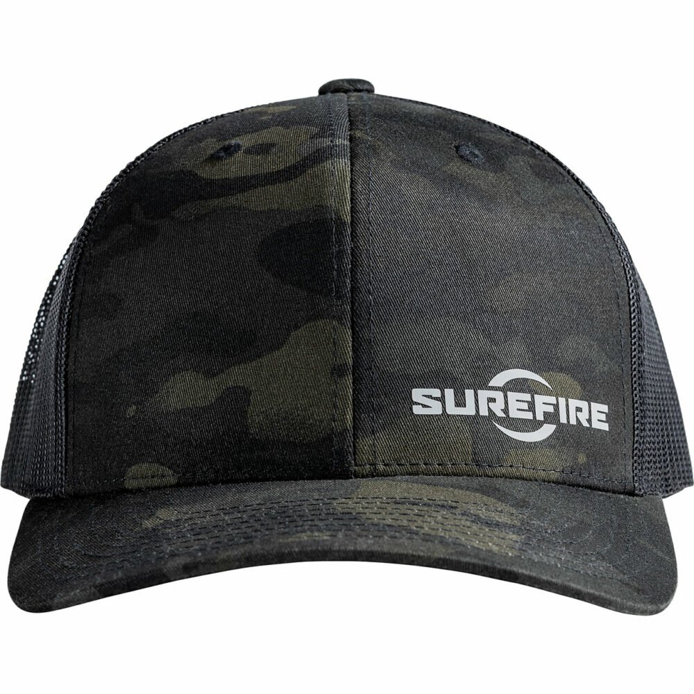 Surefire Logo Trucker Hat Multicam Black