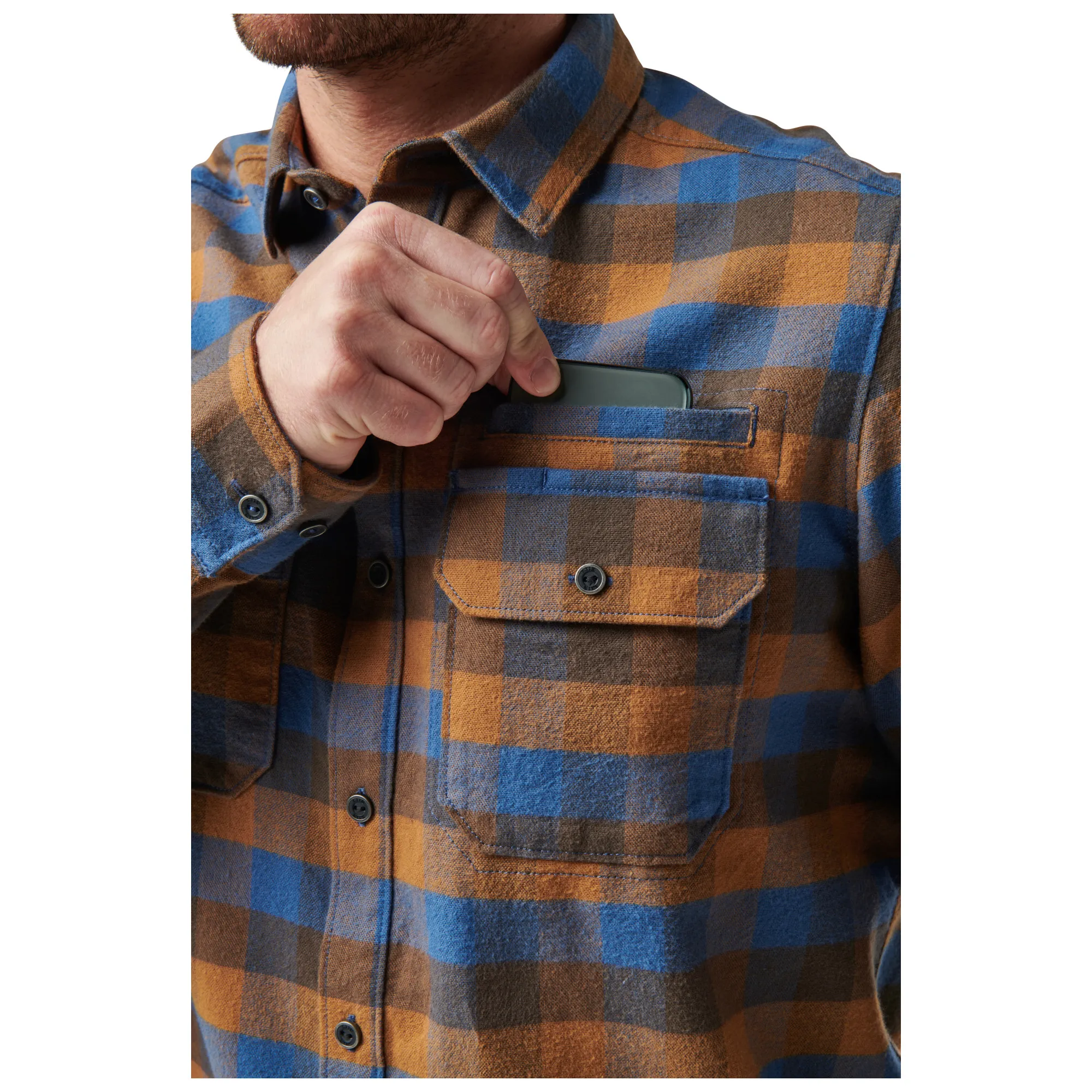 Lester L/S Shirt Cobalt Blue Plaid, XXL