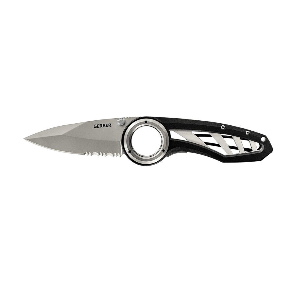 Remix Tactical fällkniv tandad svart