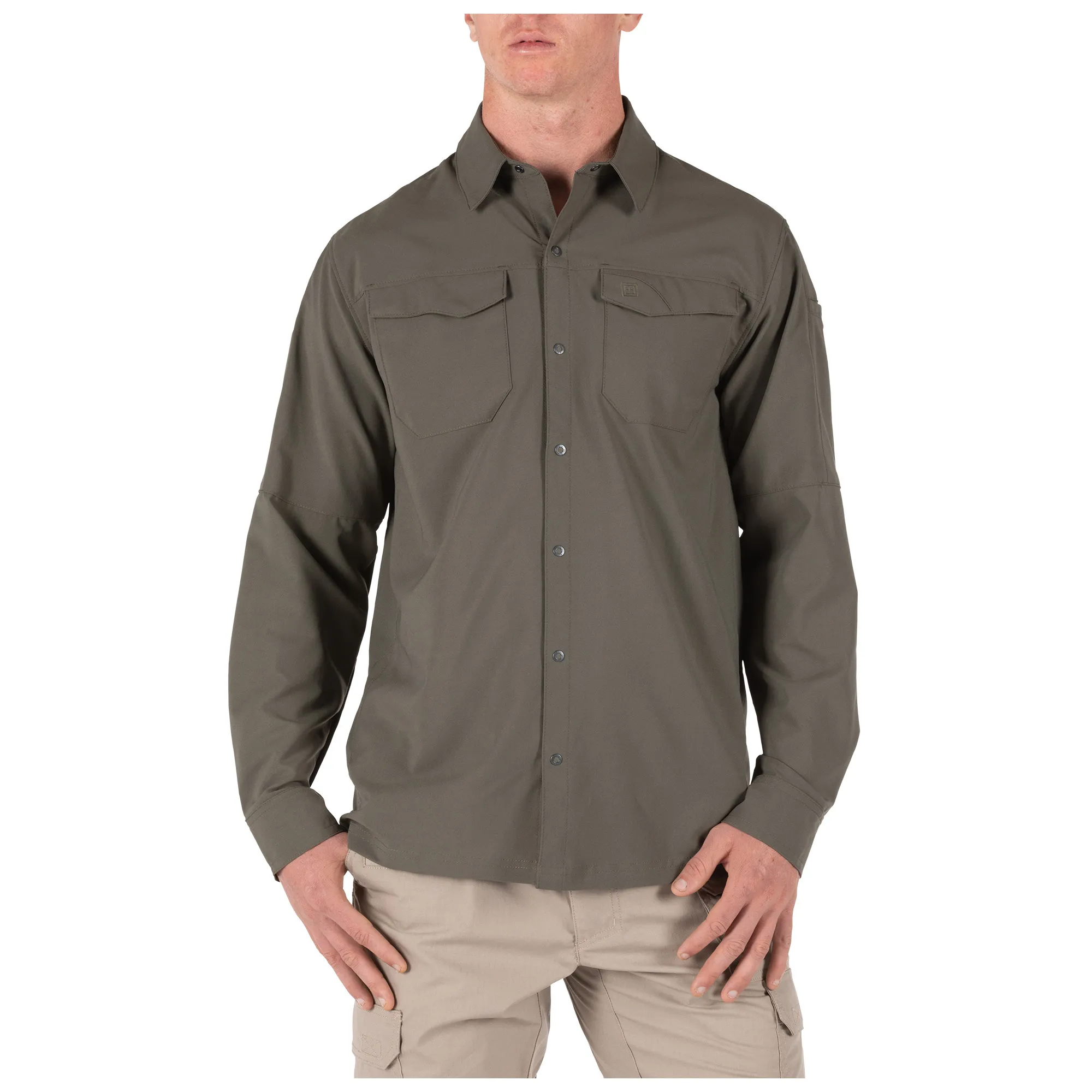 Freedom Flex Long Sleeve Shirt Ranger Green, Large