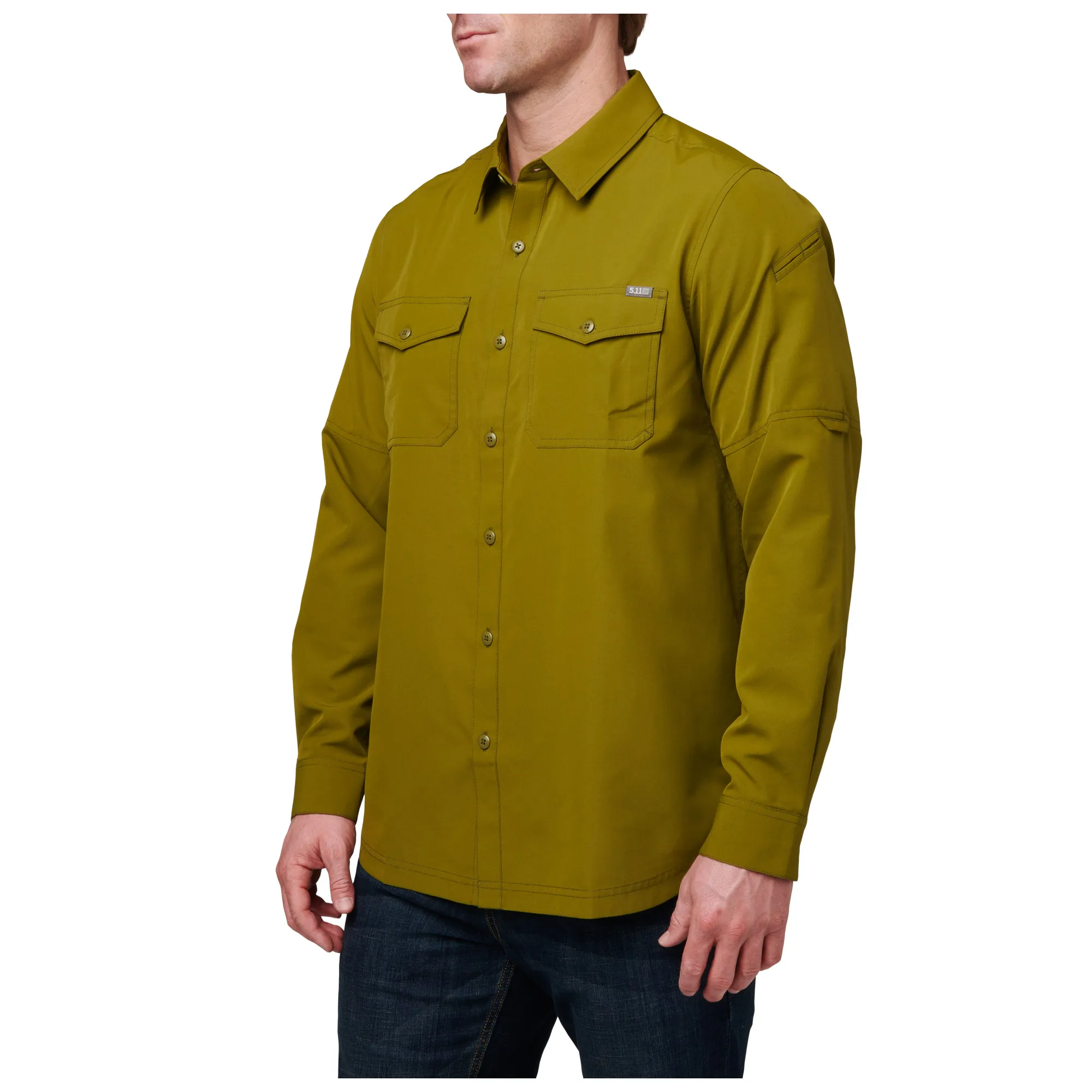 Marksman L/S Shirt Rifle Green, M