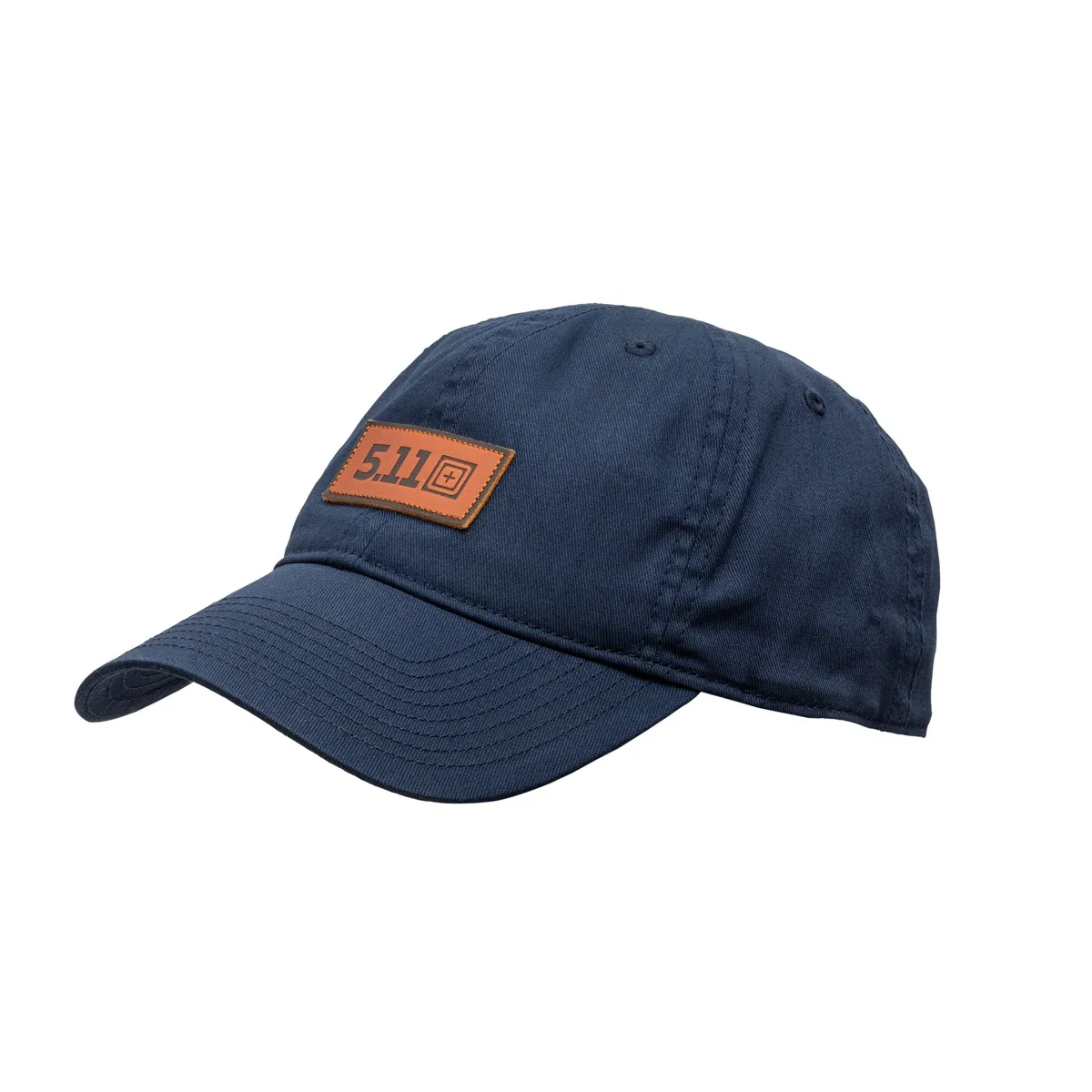 Leather Box Logo Cap Pacific Navy