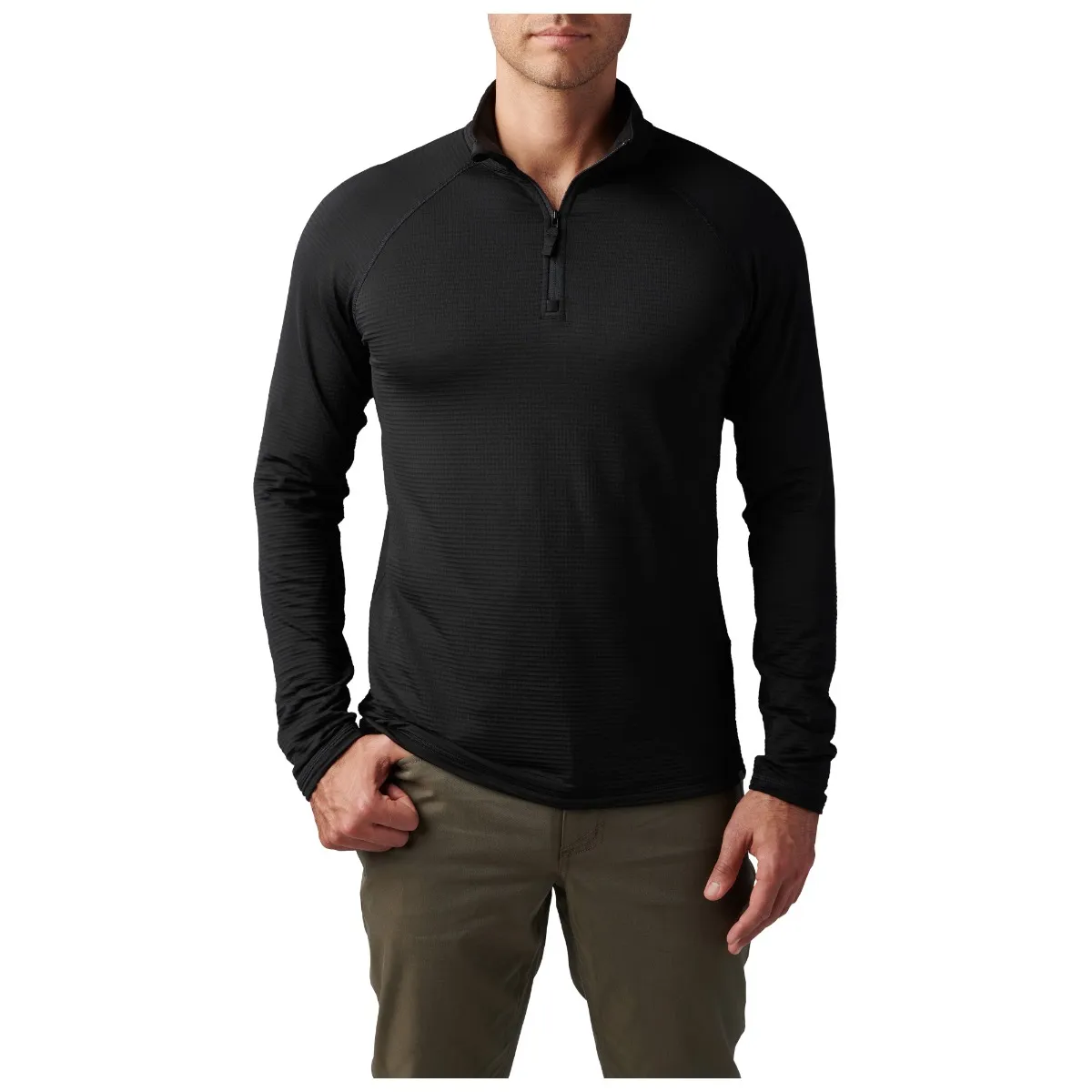 Stratos 1/4 Zip Svart, XL