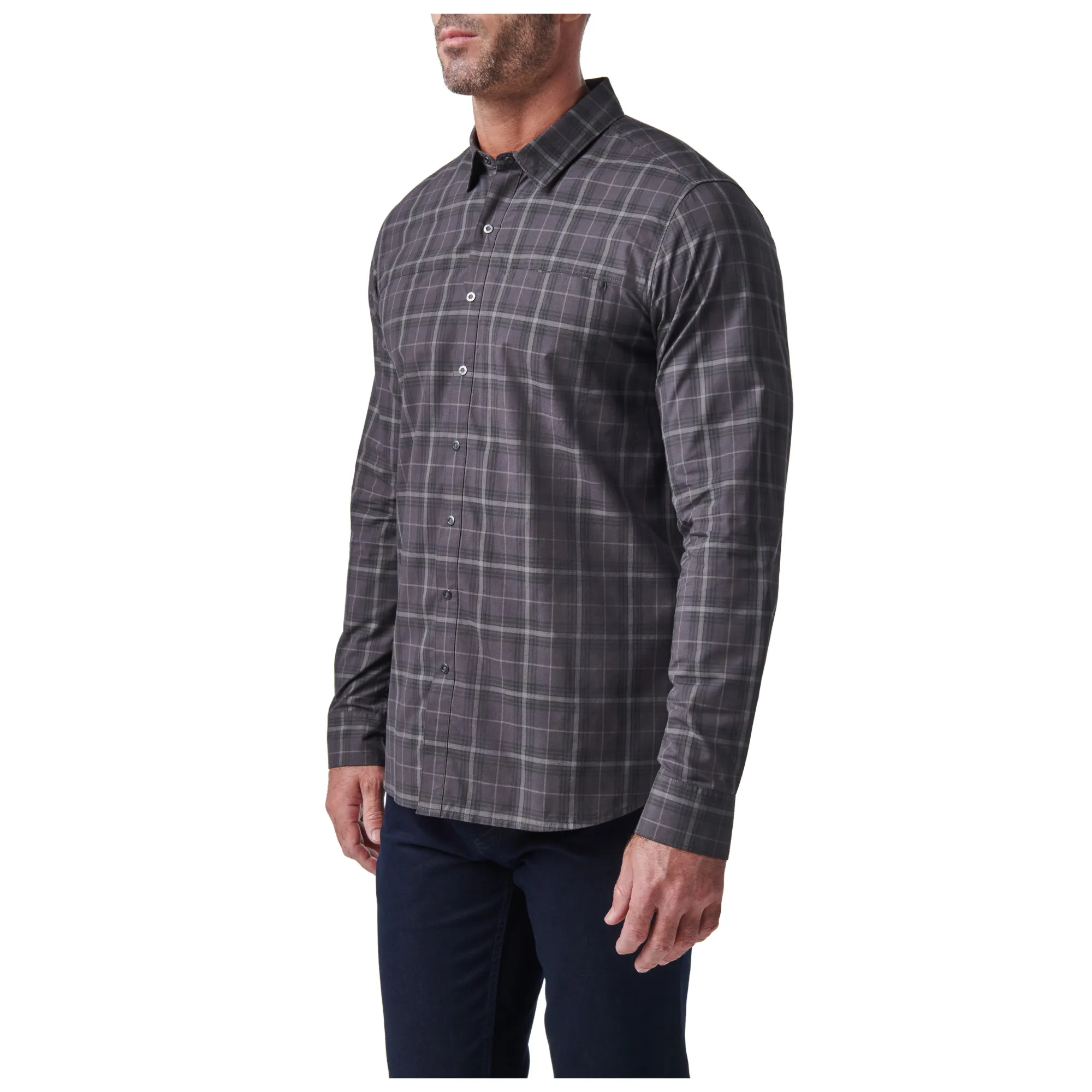 Igor Plaid L/S Black Plaid, XL