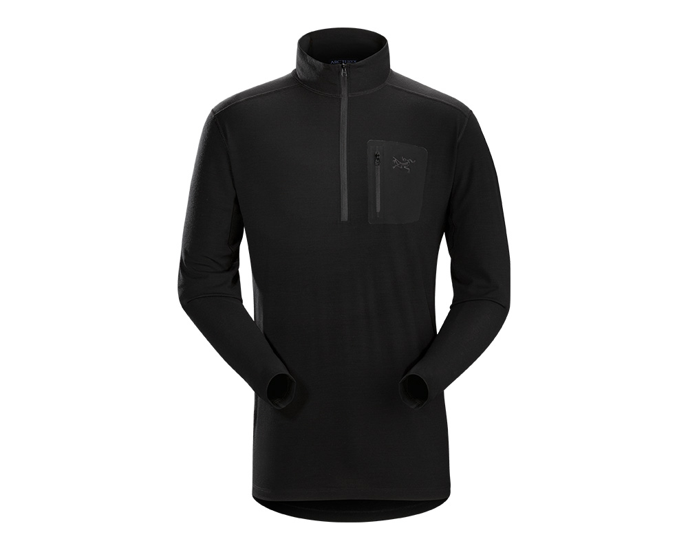 Cold WX Zip Neck AR (Wool) Gen 2 Svart, XXL