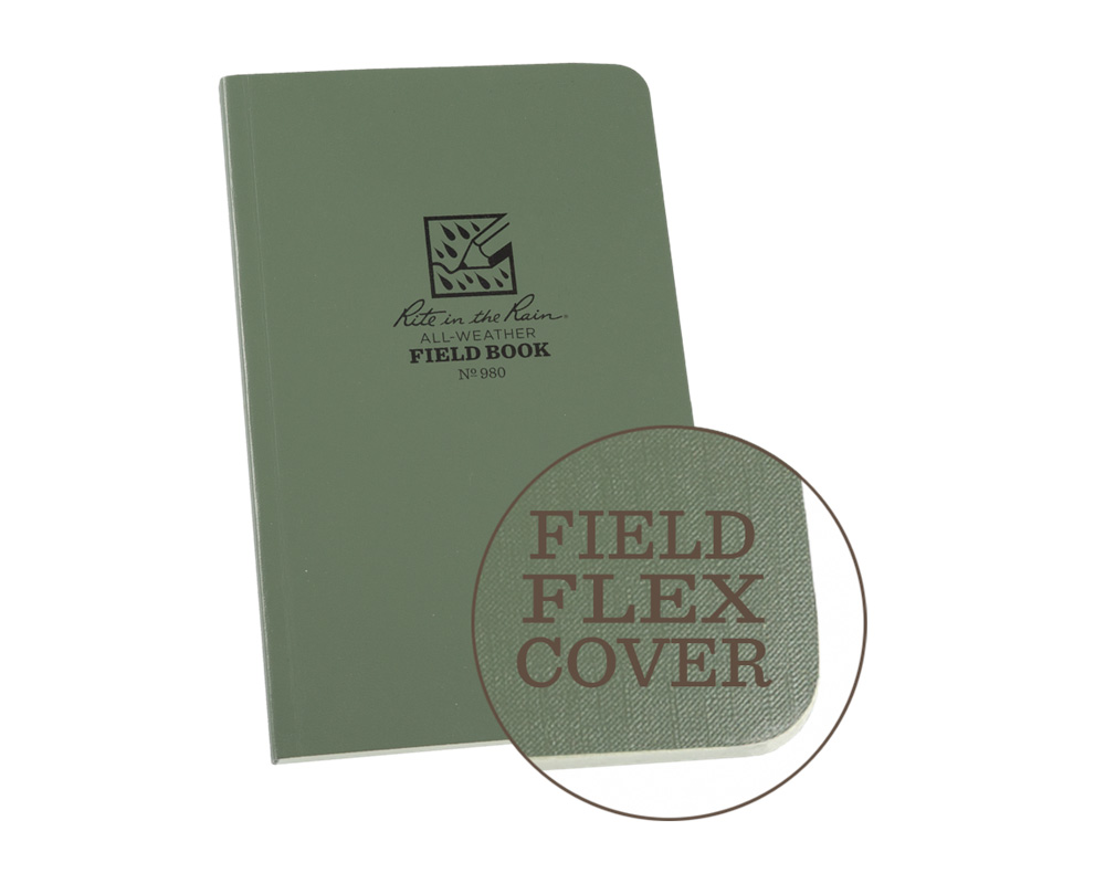 Notebook Tactical Field, 11,7 x 18,4 cm, Grön