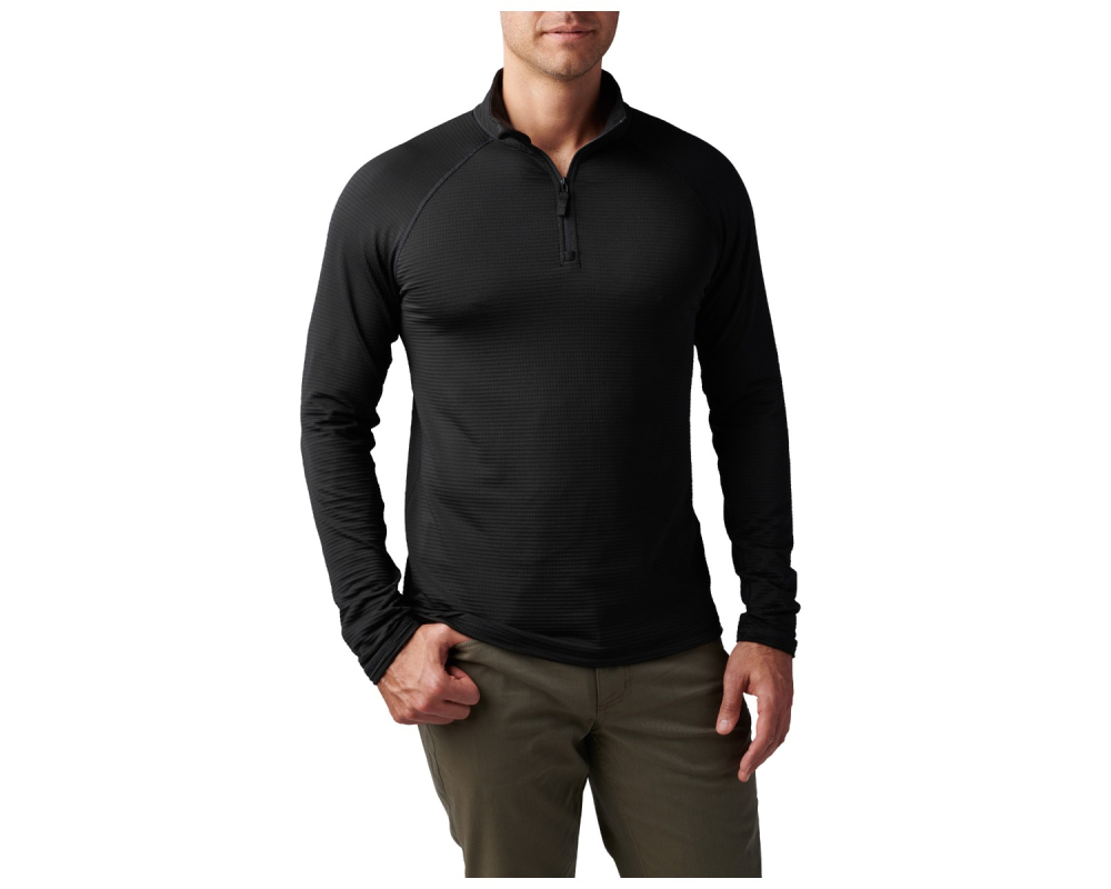 Stratos 1/4 Zip Black XX-Large