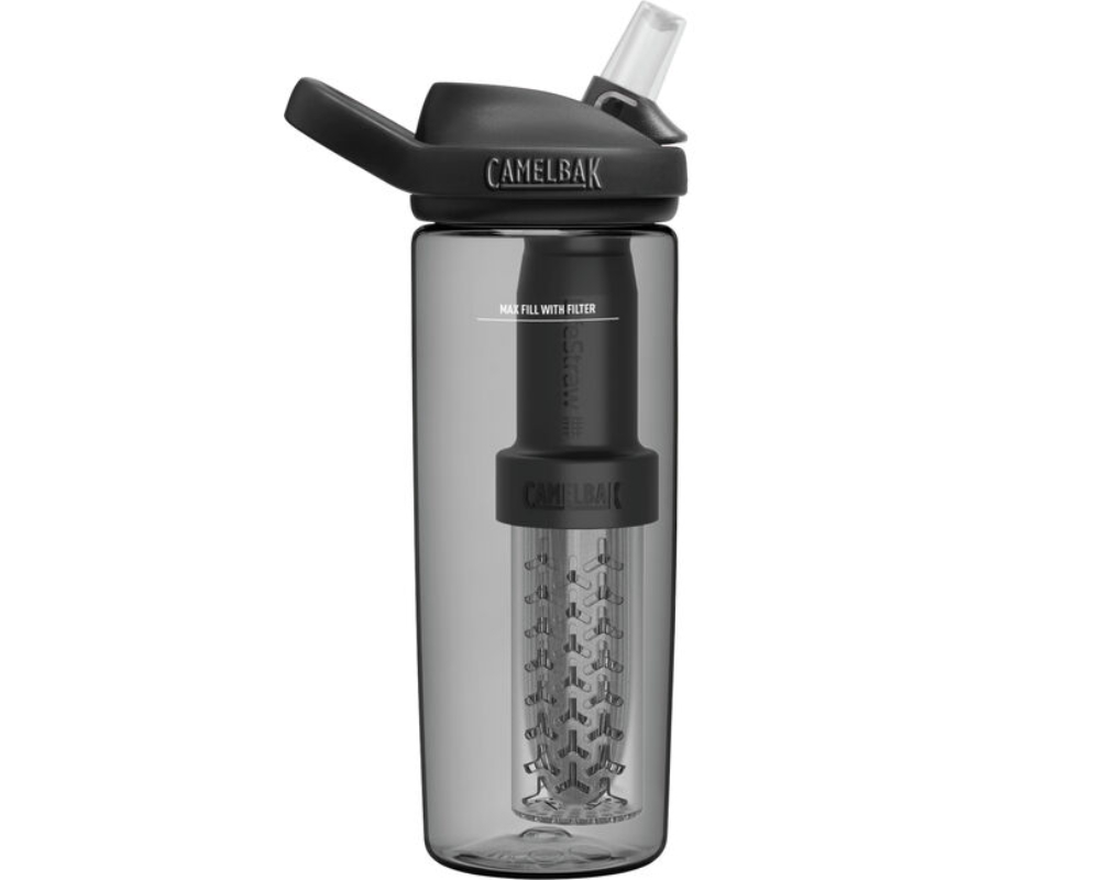 eddy+ 20oz, filtered by LifeStraw, Charcoal