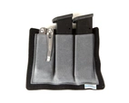 Ten-Speed Triple Pistol Dapper Pouch Wolf Grey