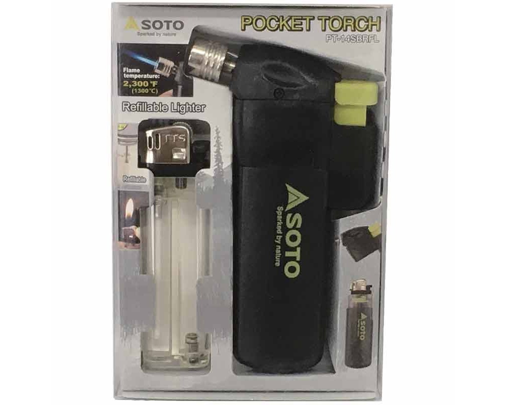 Pocket Torch w/ Refillable Lighter