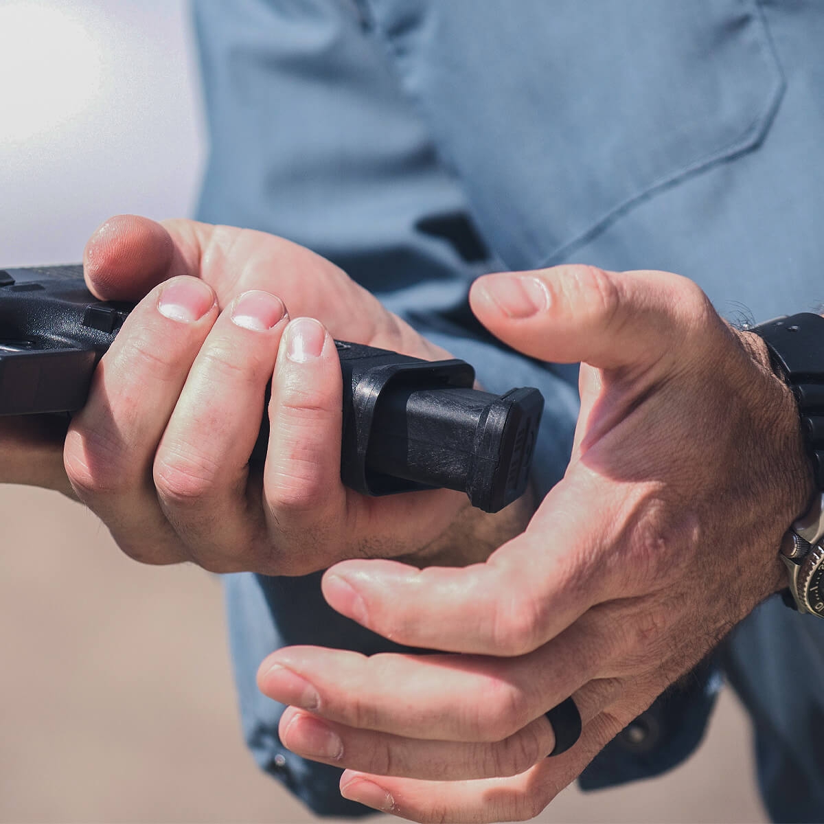 GL Enhanced Magazine Well Glock 17 Gen 3 Black