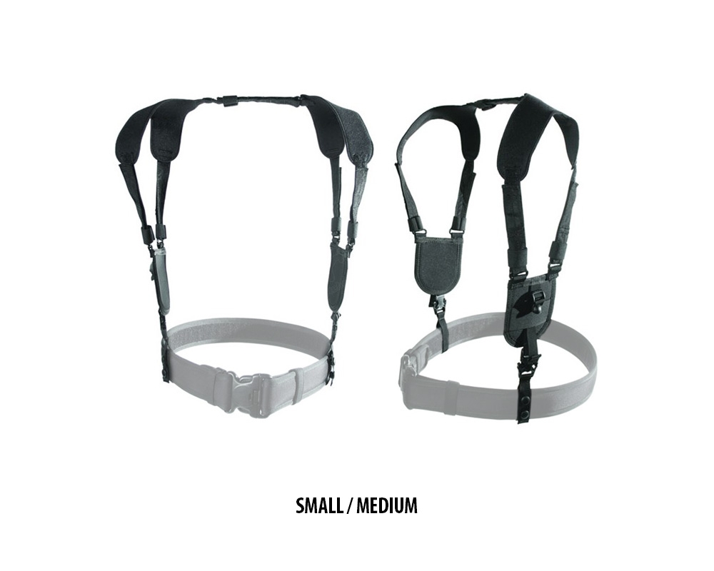 Ergonomic Duty Belt Harness Small/Medium Svart