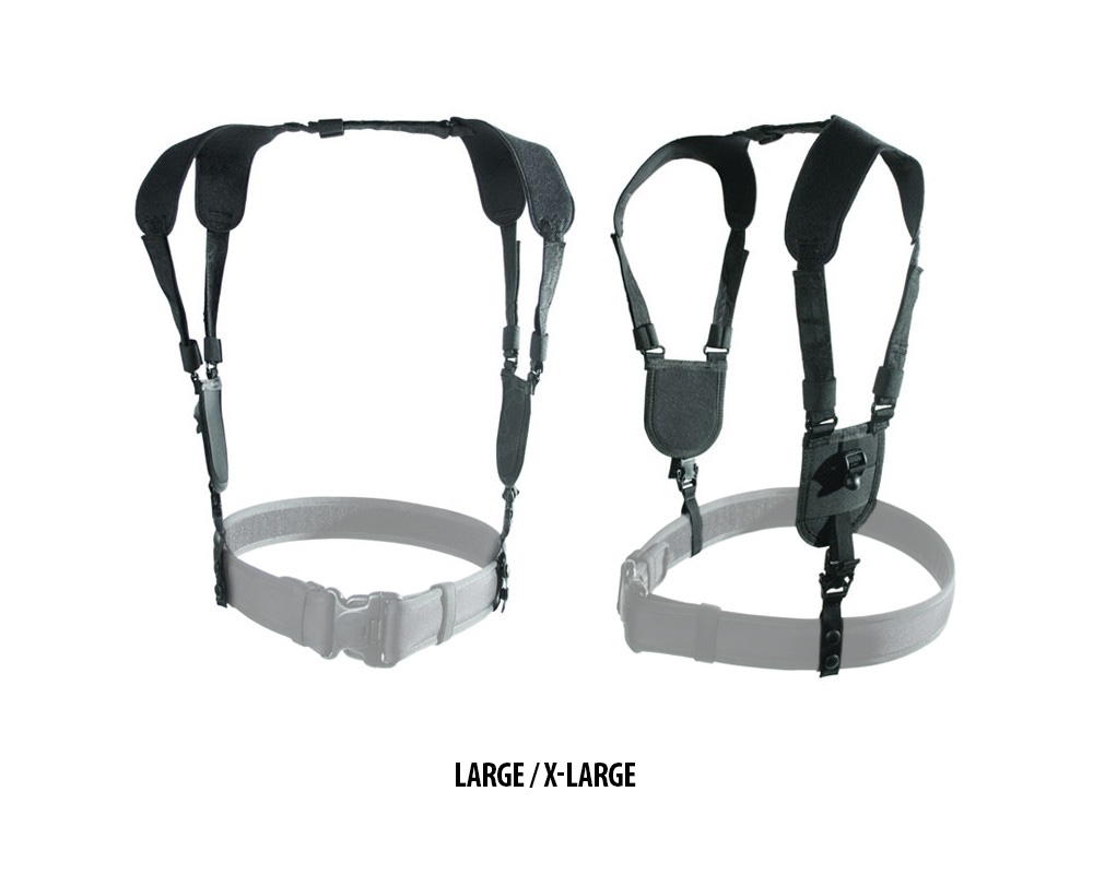 Ergonomic Duty Belt Harness Large/XLarge Svart