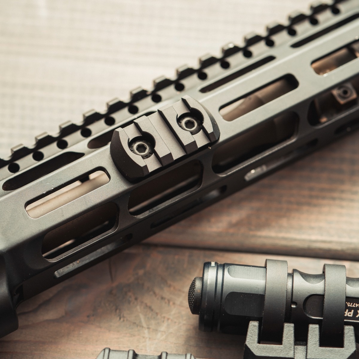 M-LOK™ Aluminum Rail Section, 3 Slots Black