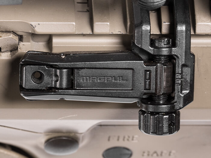 MBUS PRO Offset Sight Rear Black