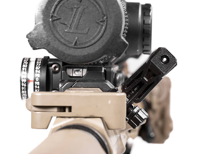 MBUS PRO Offset Sight Rear Black