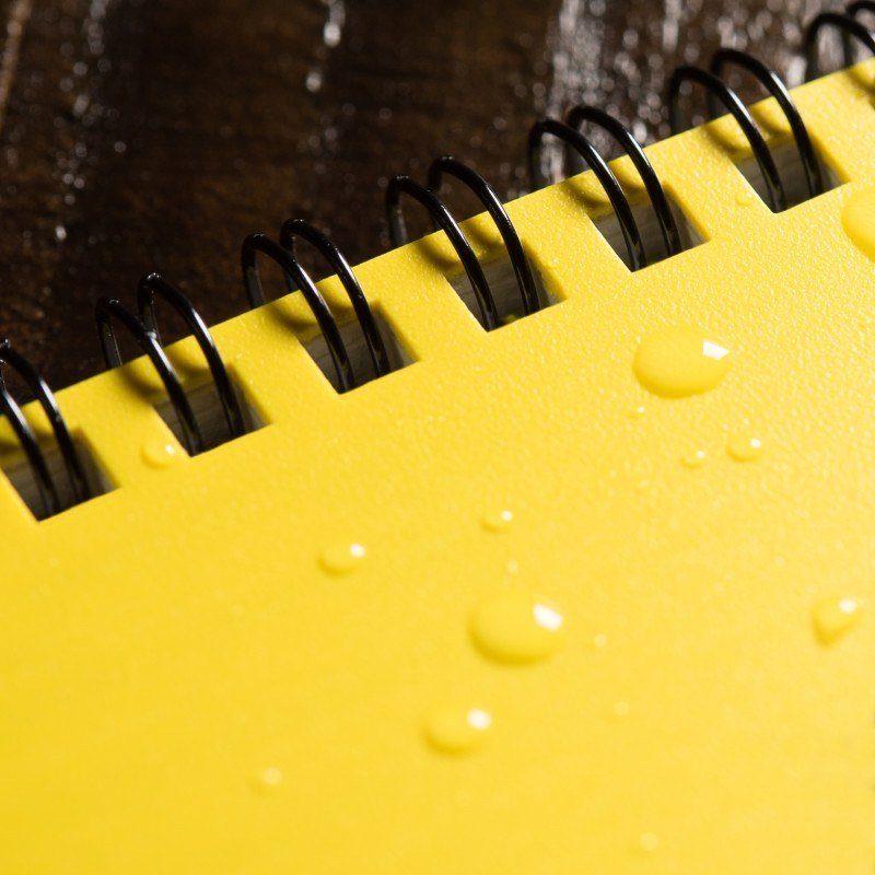 Notebook, Top Spiral, 10 x 15 cm Yellow