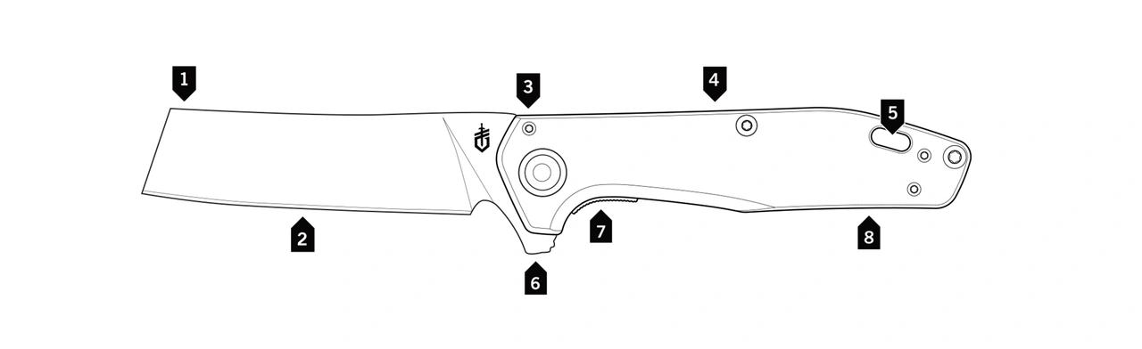 Gerber Fastball Cleaver 20CV fällkniv GB
