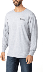 Locked And Logoed L/S T-Shirt Heather Grey, XL