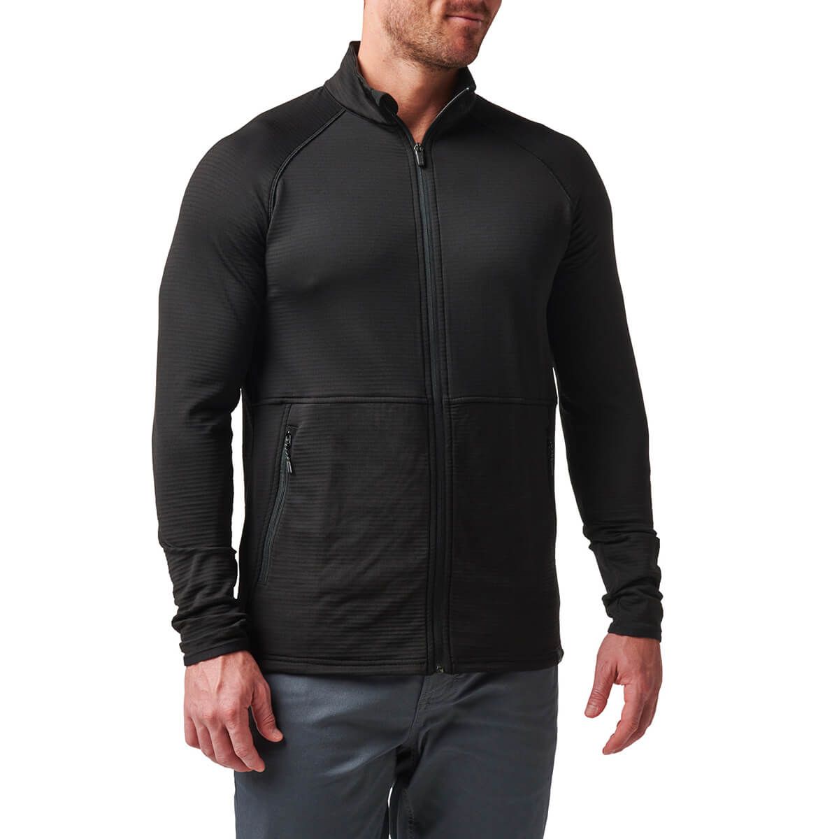 Stratos Full Zip Black Large