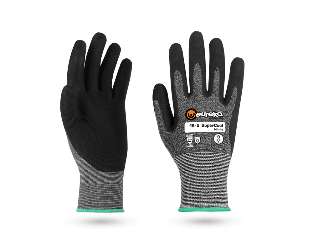 Eureka SuperCool Nitrile Snittskyddshandske 7/X-Small