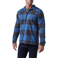 Seth Shirt Jacket Cobalt Blue Plaid