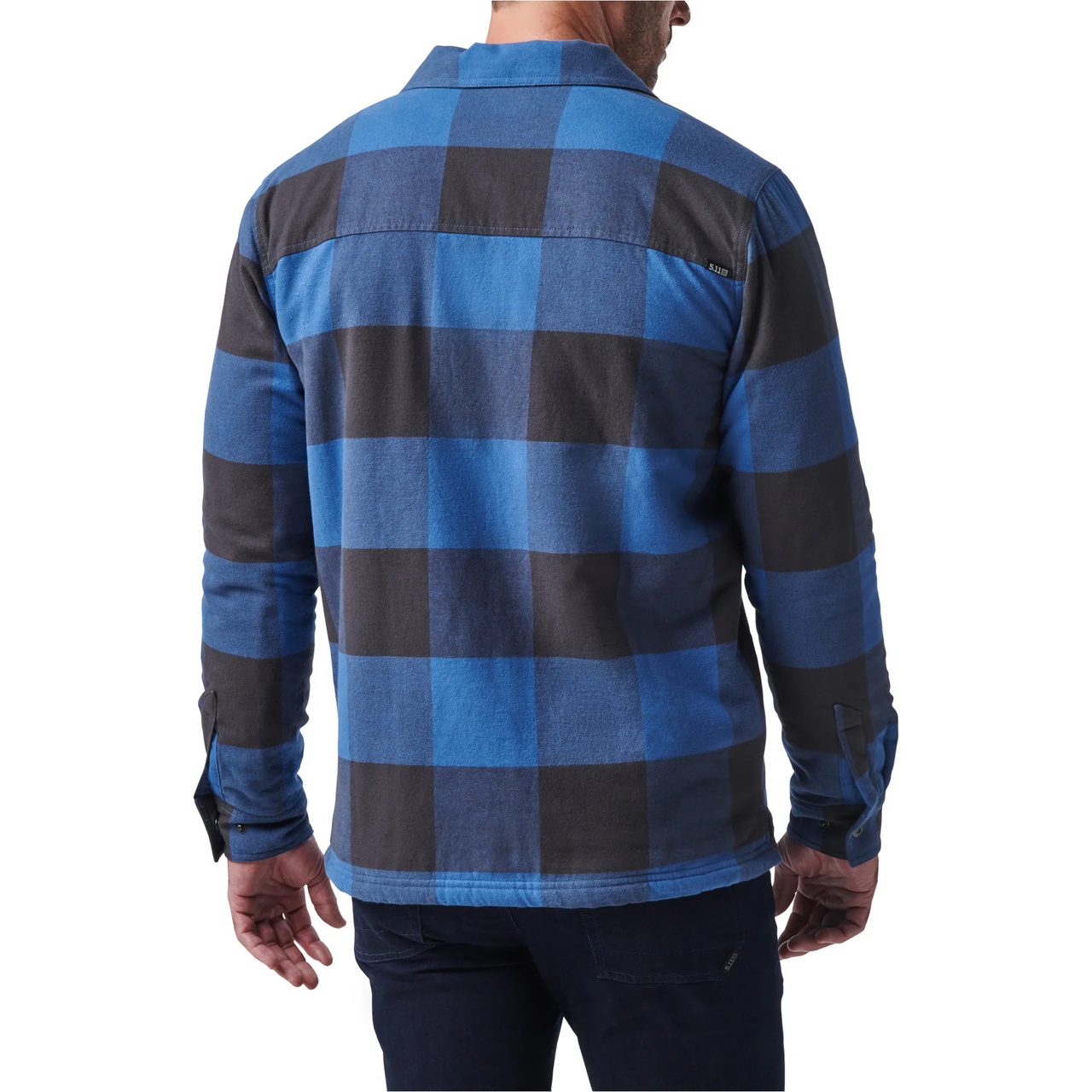 Seth Shirt Jacket Cobalt Blue Plaid, L