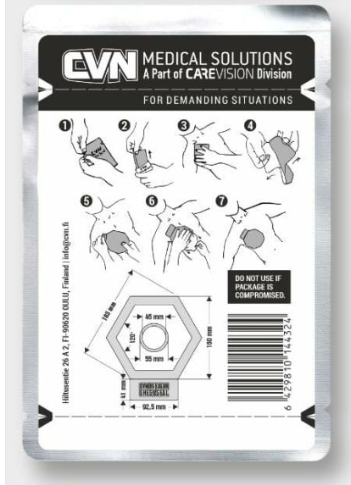 CVN Hexagon Chest Seal Vented 2-Pack