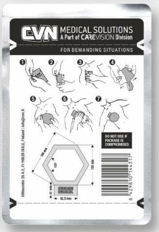 CVN Hexagon Chest Seal 2-Pack