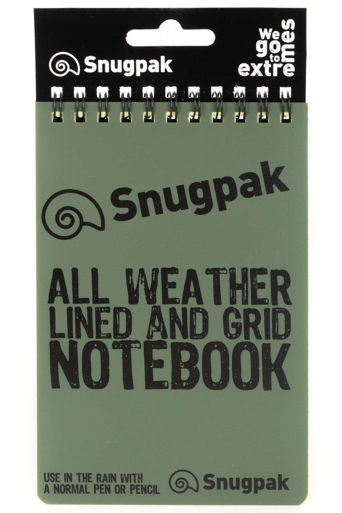 Water Resistant Notebook Olive