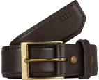 Leather Casual Belt Brun, Medium