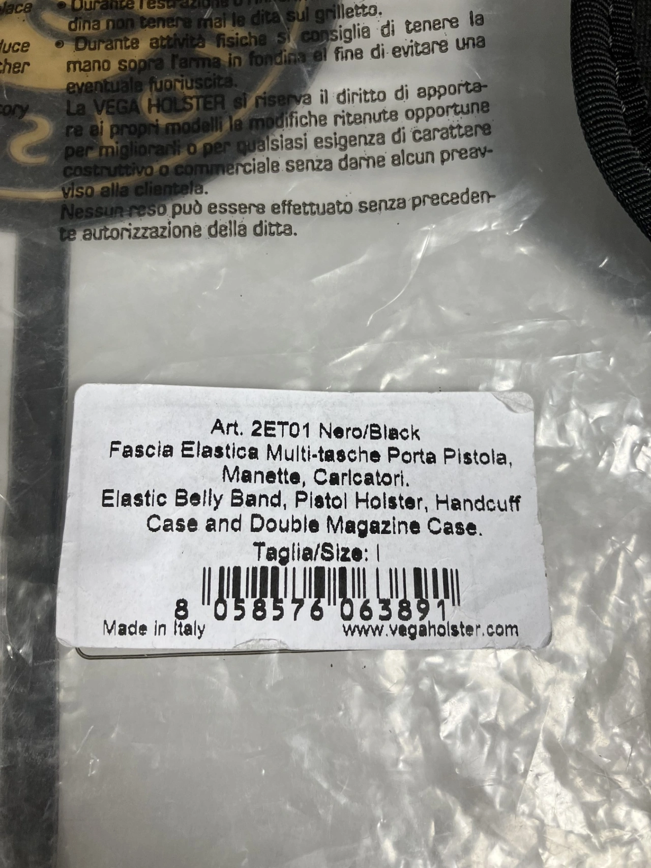 Elastiskt midjehölster Svart Small