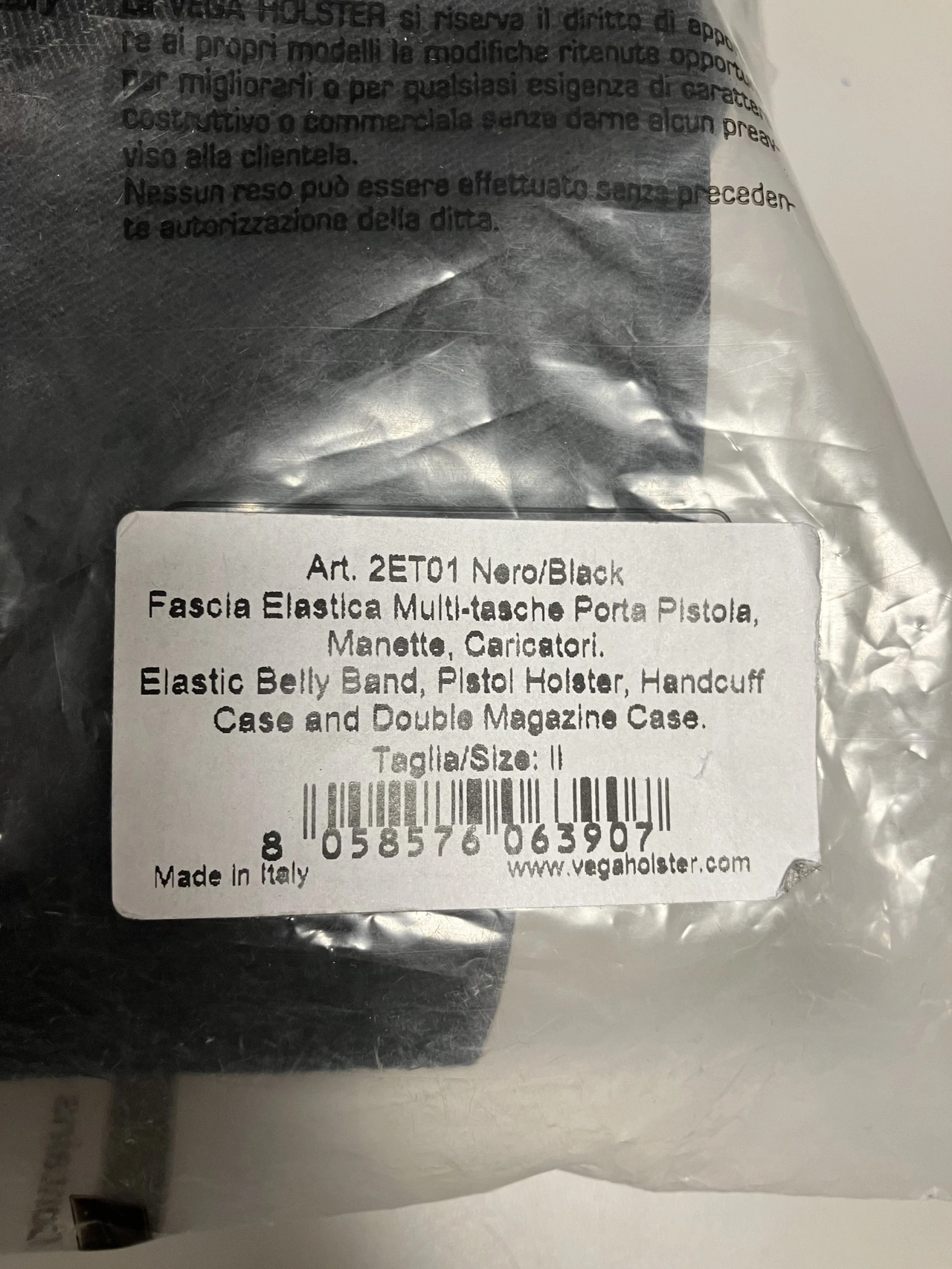 Elastiskt midjehölster Svart Medium