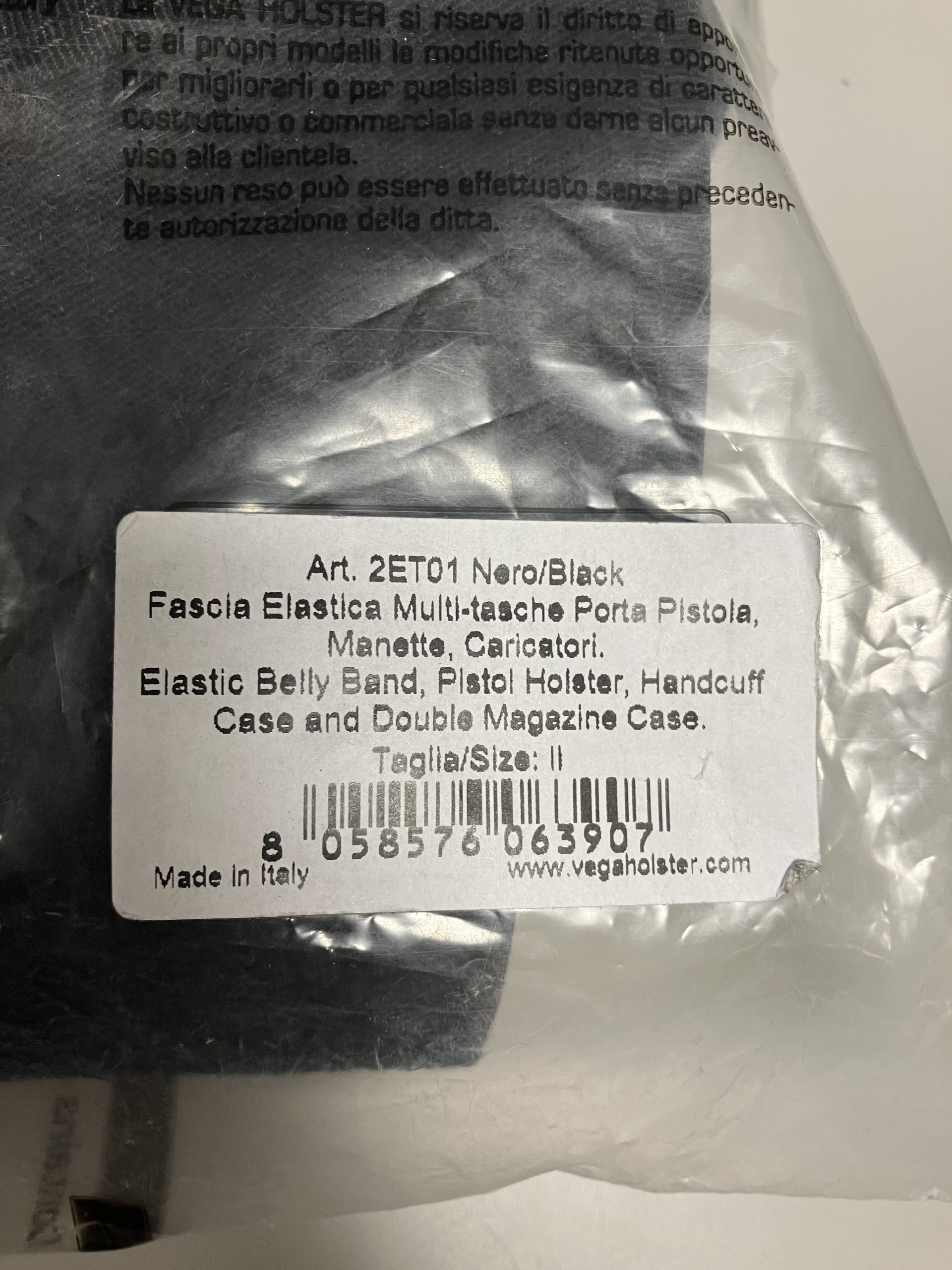 Elastiskt midjehölster Svart Medium