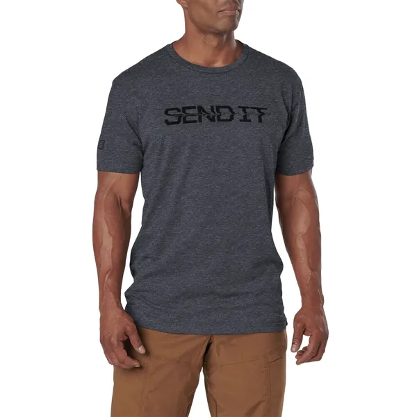 Send It S/S Tee Charcoal Heather, S