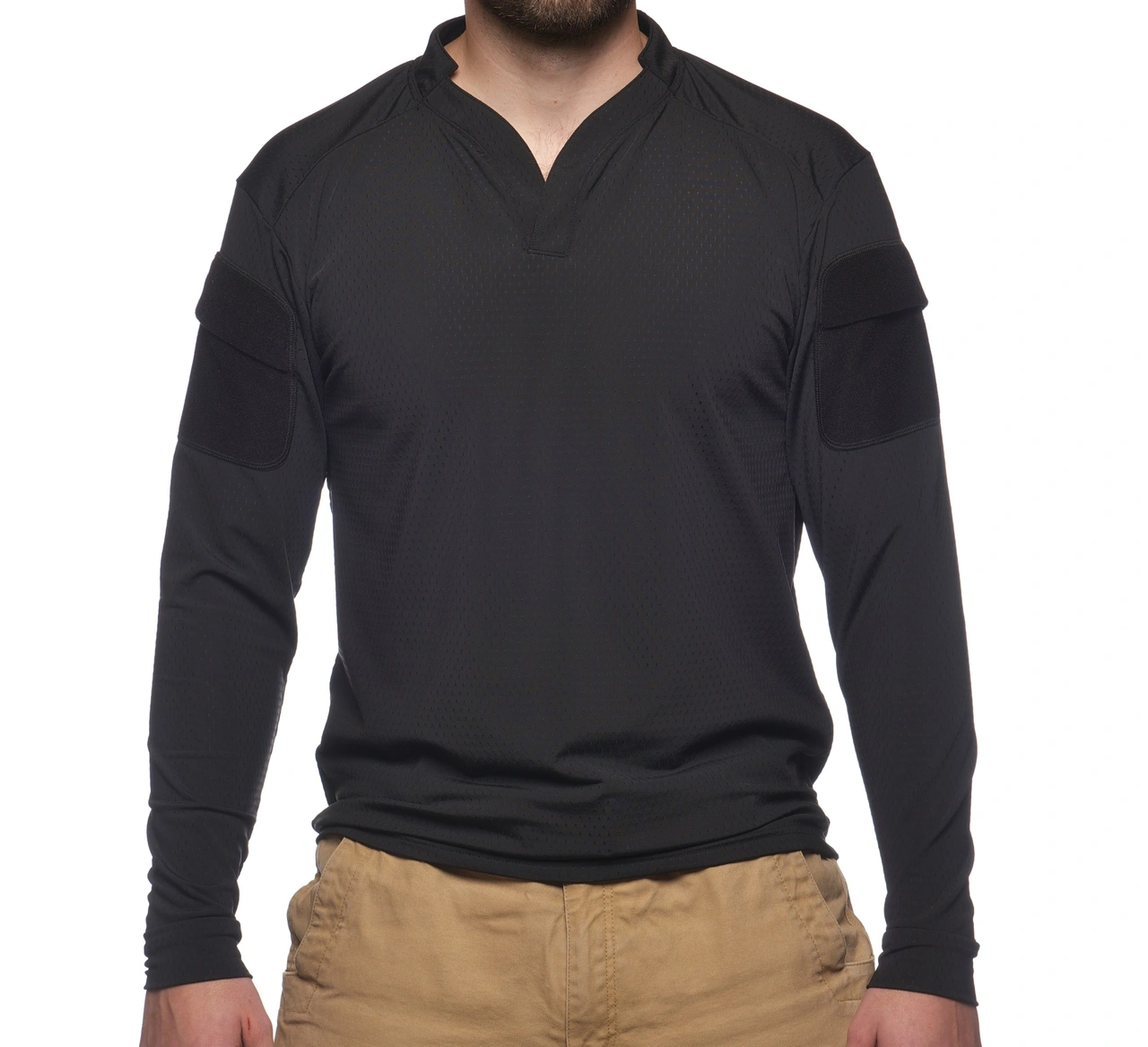 BOSS L/S Rugby shirt Black XX-Large
