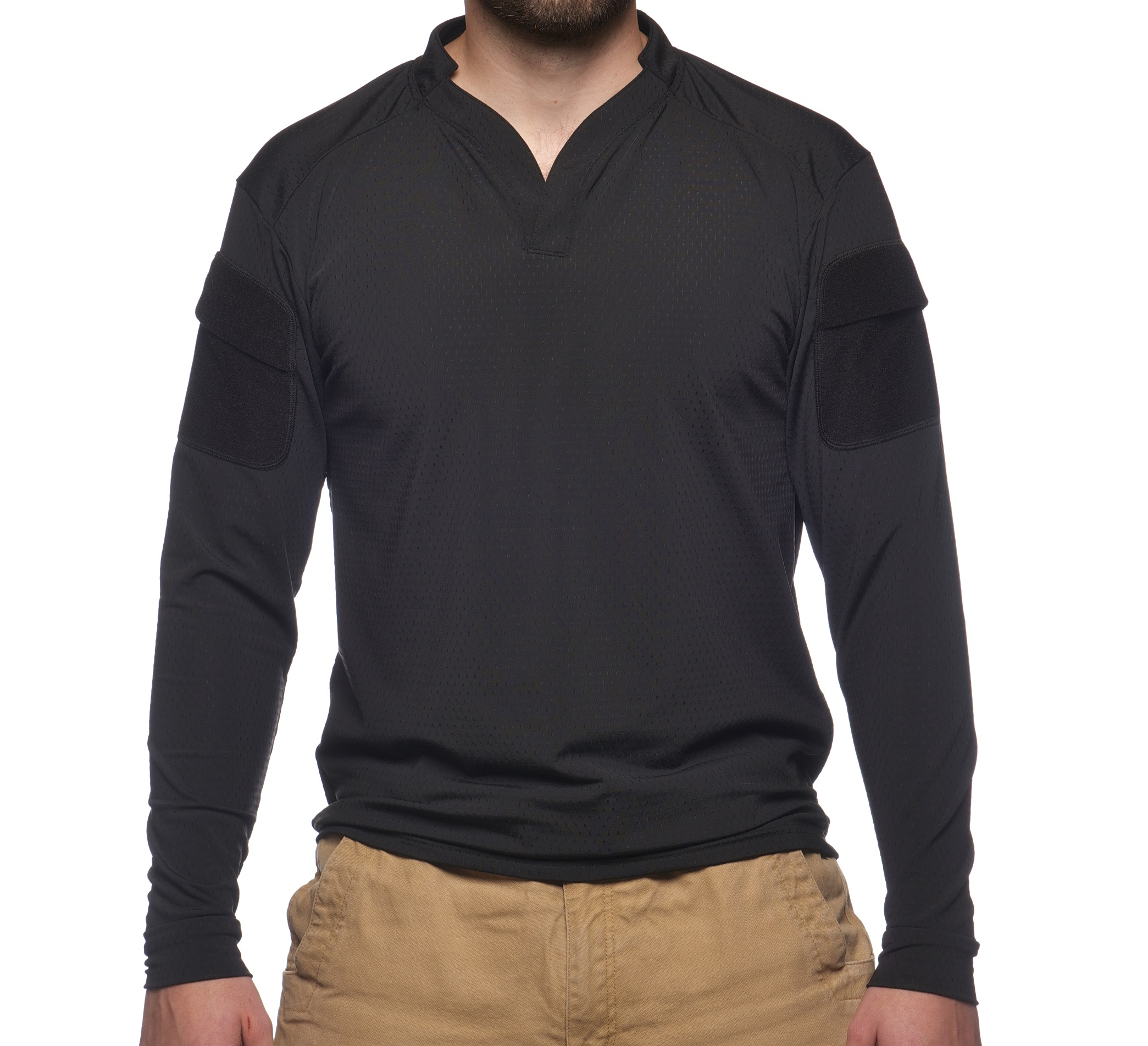 BOSS L/S Rugby shirt Black