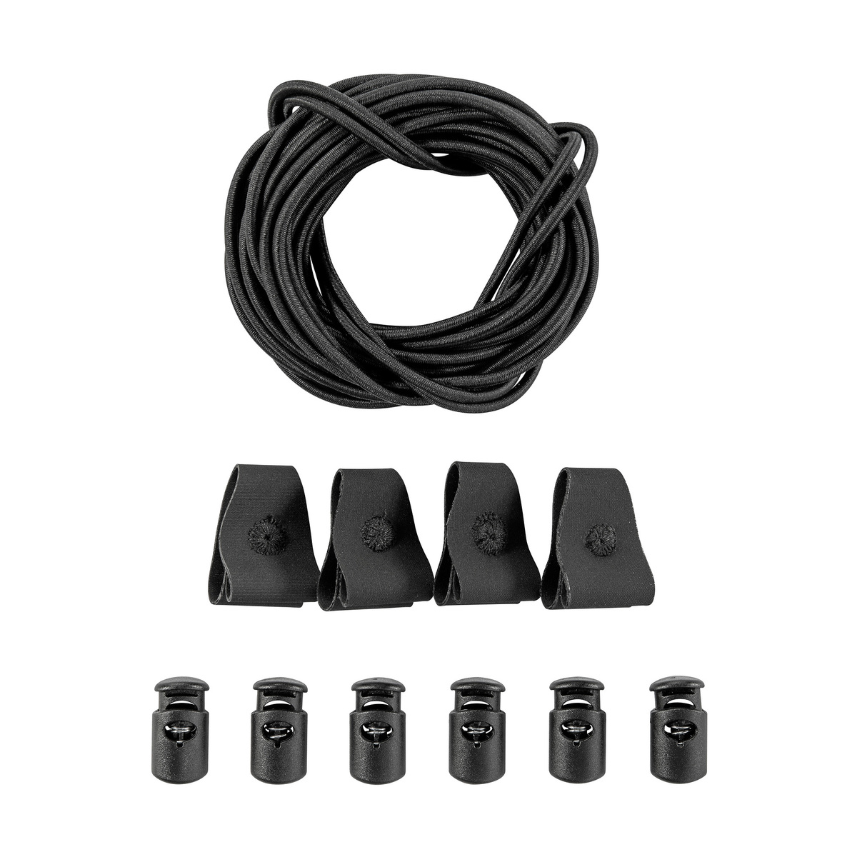 Bungee Cord Set Black, One Size