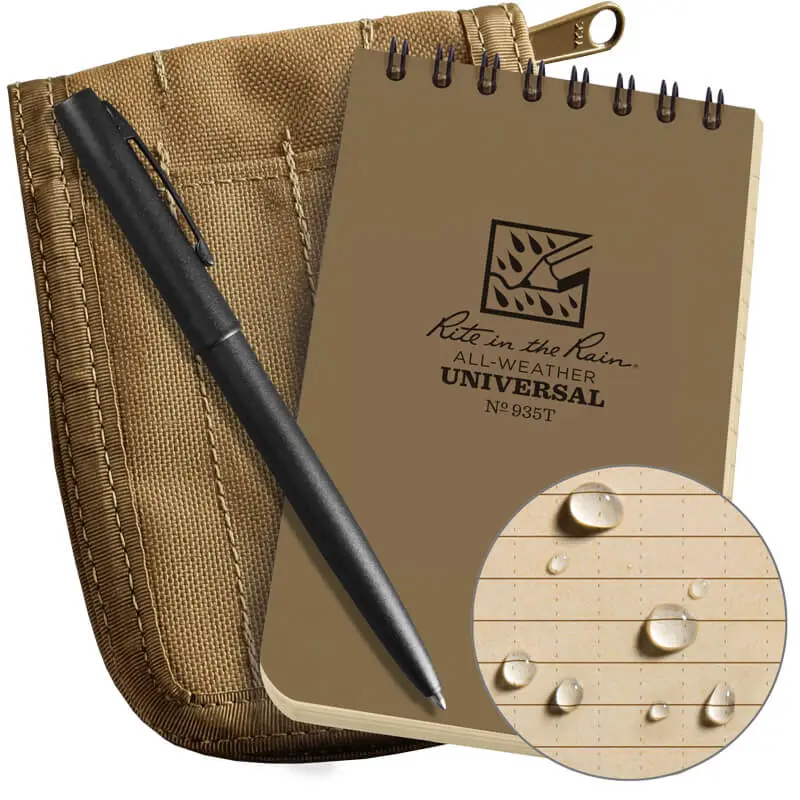 Kit Notebook, Top Spiral, 7,5 x 12,5 cm, Tan, Coy