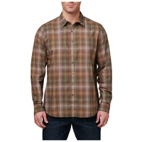 Igor Plaid L/S Umber Brown Plaid