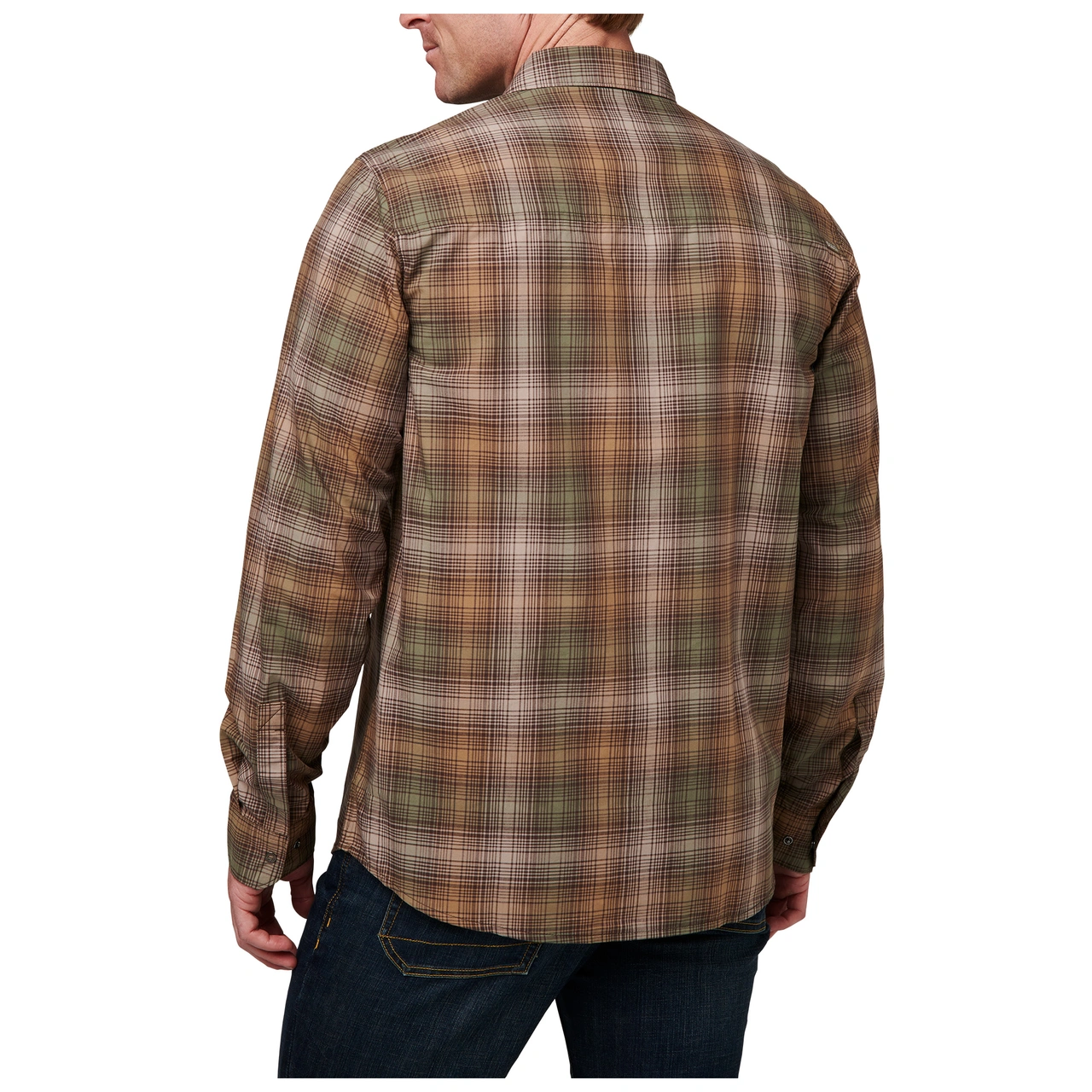 Igor Plaid L/S Umber Brown Plaid Medium