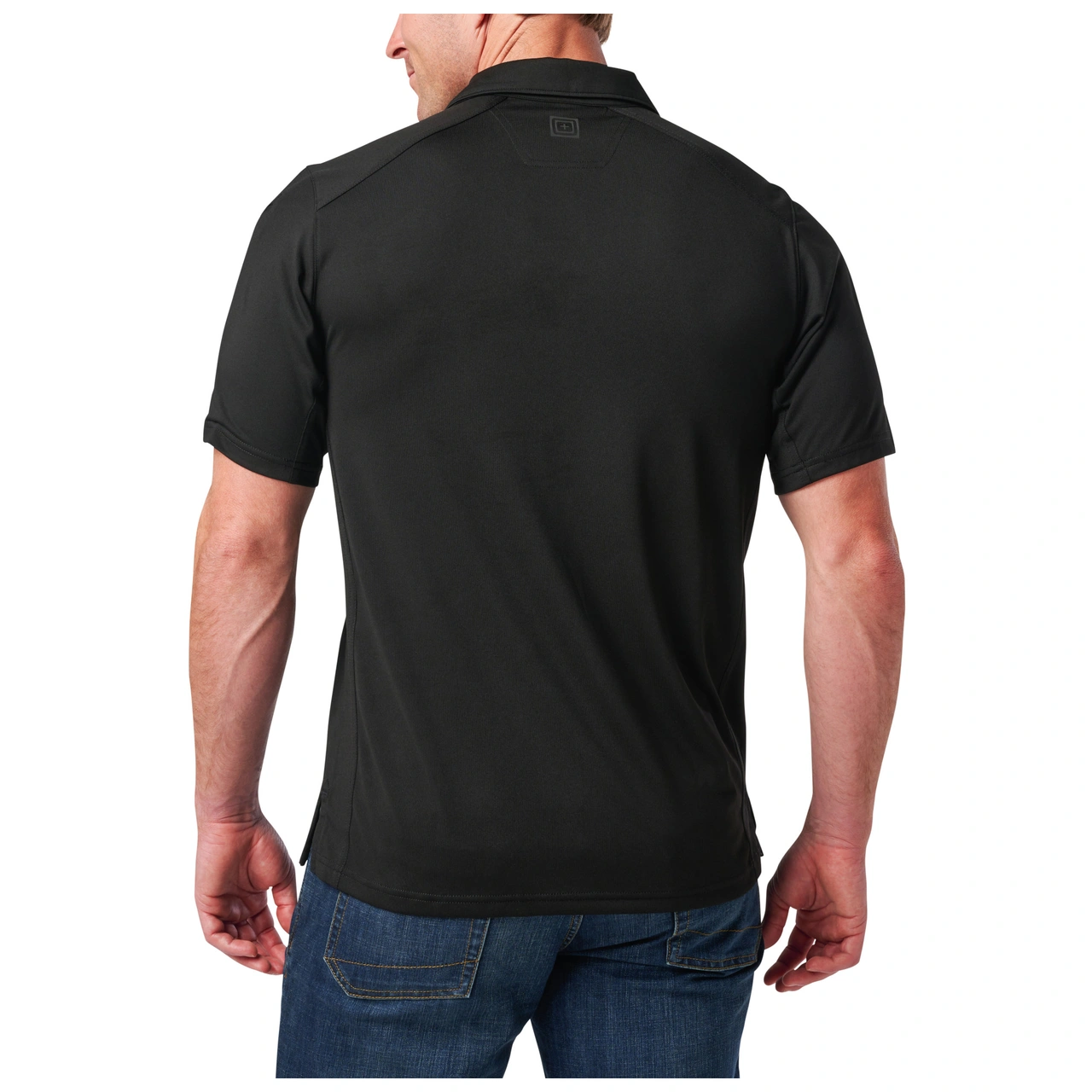 Paramount Crest S/S Polo Black X-Large