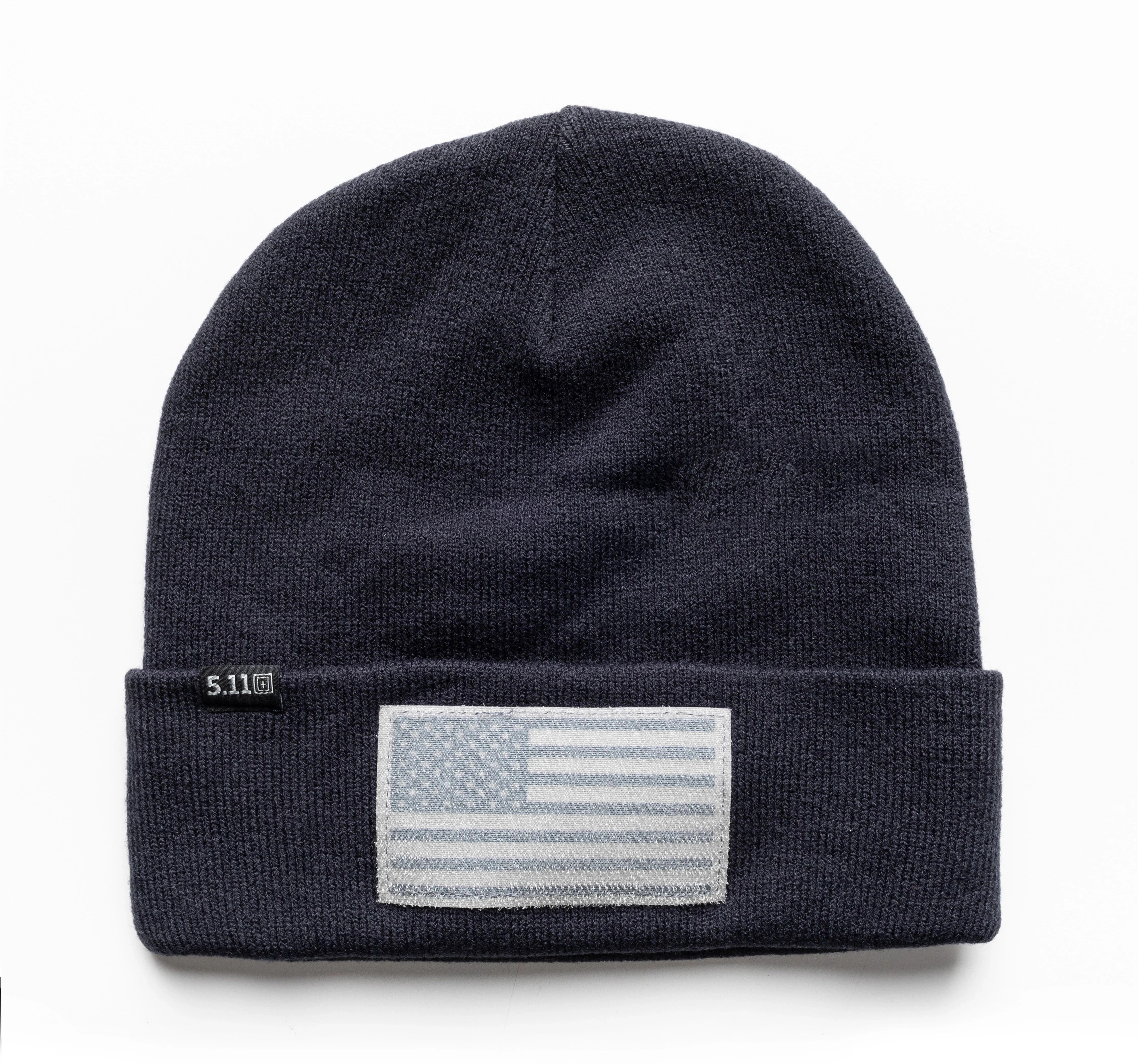 Cuffed Flag Bearer Beanie Dark Navy