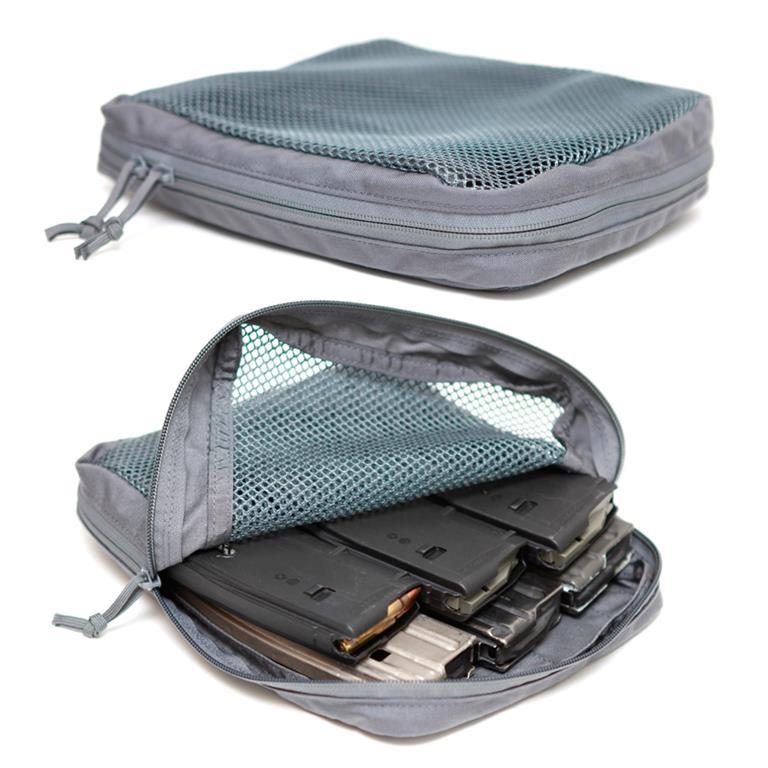 Large Mesh Pouch Wolf Grey
