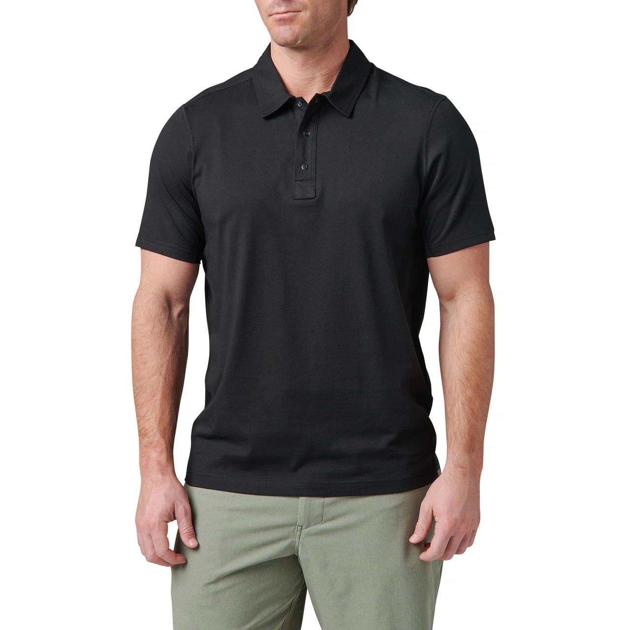 Archer Crest S/S Polo Black Small