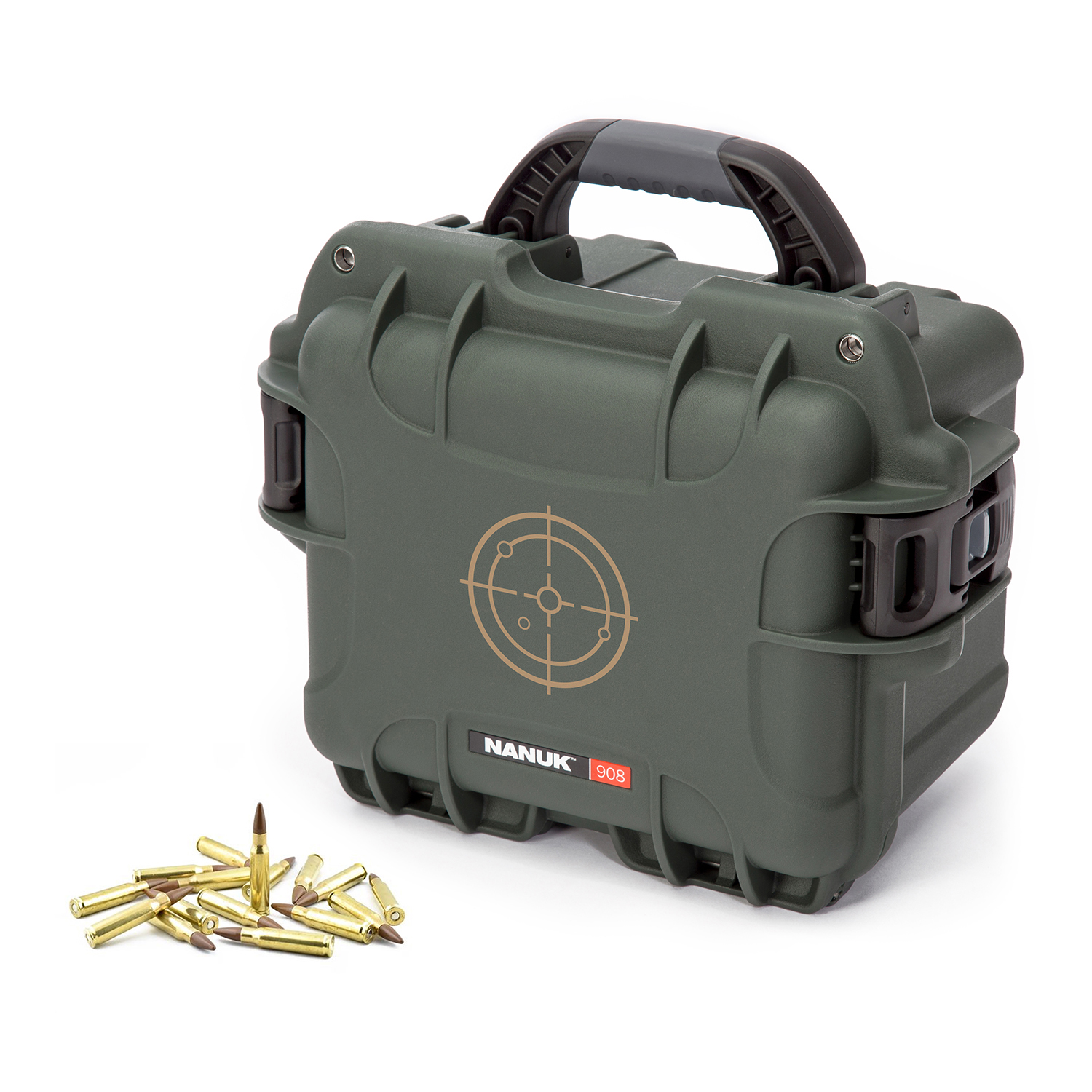 Nanuk 908 Waterproof Ammo Case - Olive