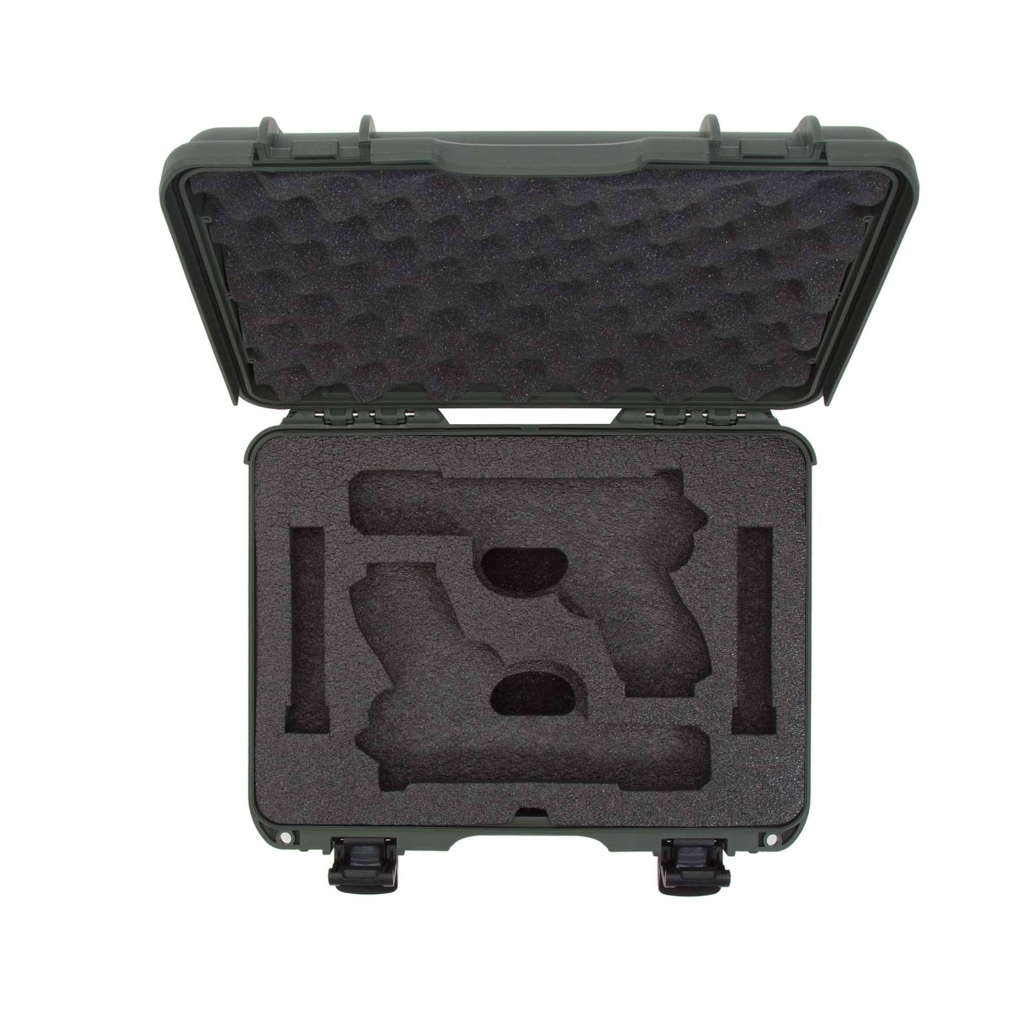 Nanuk 910 2 Up Gun Case for Glock  - Olive