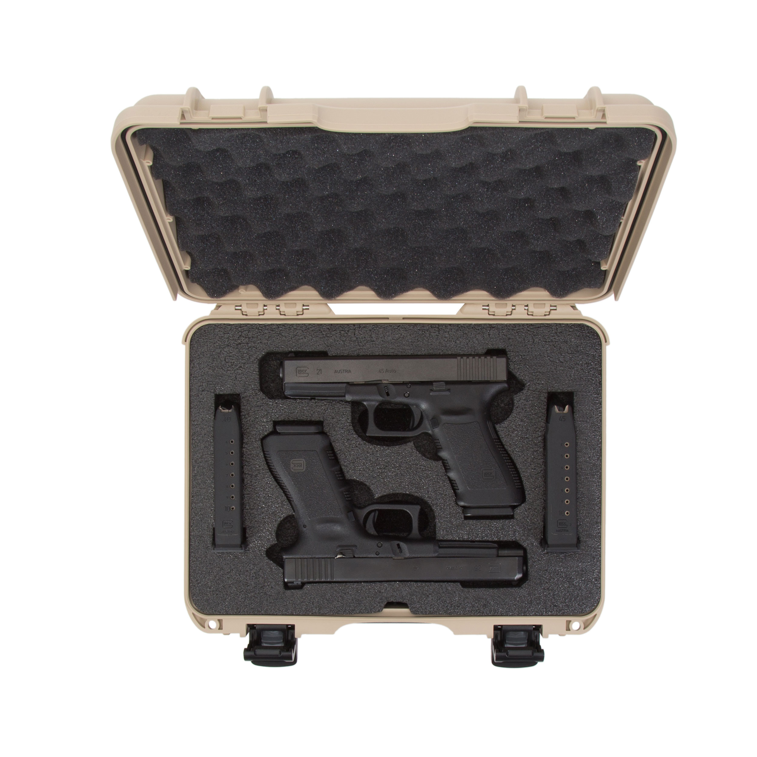 Nanuk 910 2 Up Gun Case for Glock  - Tan