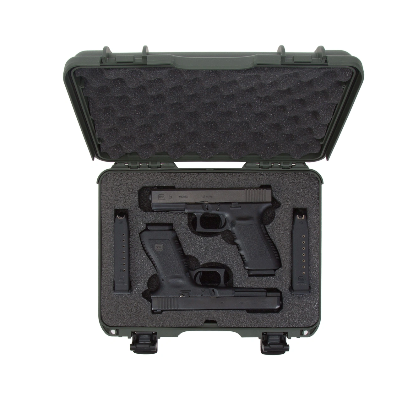 Nanuk 910 2 Up Gun Case for Glock  - Olive