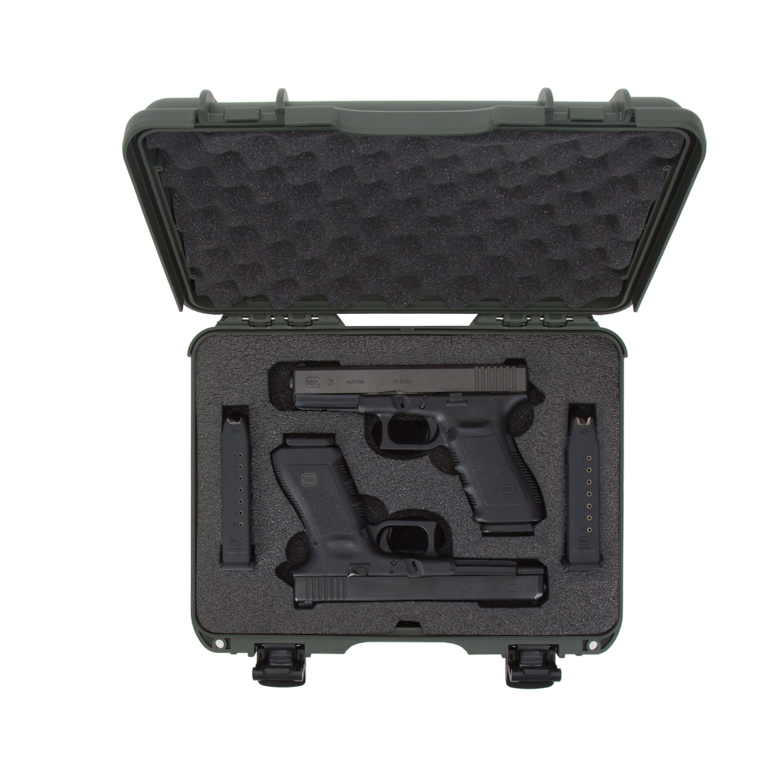 Nanuk 910 2 Up Gun Case for Glock  - Olive